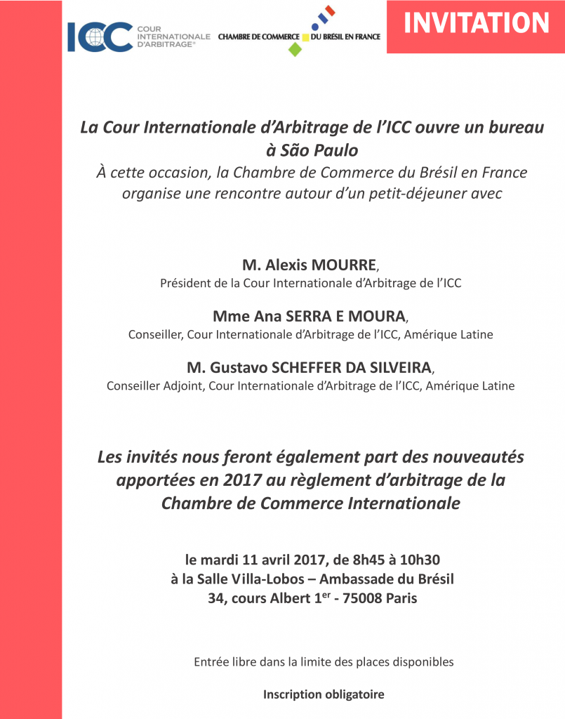 Invitation- Lancement de l'ICC